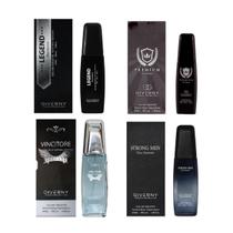 Perfume Masculino Giverny Legend, Premium, Vincitore, Strong Men Pour Homme 30ml Kit 4 Un