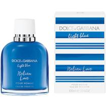 Perfume Masculino Light Blue Italian Love EDT 100 ml + 1 Amostra de Fragrância