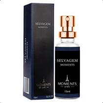 Perfume masculino Selvagem 15ml de bolso Moments Paris