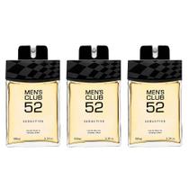 Perfume Mens Club 52 Seductive Eua De Toilette Masculino 100ml (Kit com 3 Unidades)