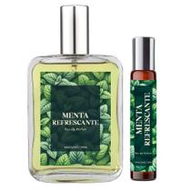 Perfume Menta Refrescante Homem 100ml + Roll On 10ml Natural