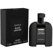 Perfume Mirada Shield Black Leather Eau de Parfum Masculino 100ml Perfume Mirada Shield Black Leather Eau de Parfum Masculino 100ml