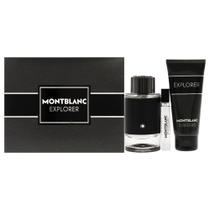 Perfume Montblanc Explorer Eau de Parfum 100ml, conjunto de 3 peças Perfume Montblanc Explorer Eau de Parfum 100ml, conjunto de 3 peças
