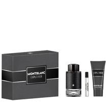 Perfume Montblanc Explorer para homens 100 ml EDP, conjunto de presente de 3 peças