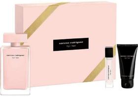 Perfume Narciso Rodriguez for Her, conjunto de 100 ml de Eau De Parfum, 3 unidades Perfume Narciso Rodriguez for Her, conjunto de 100 ml de Eau De Parfum, 3 unidades