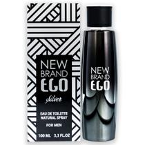Perfume New Brand Ego Silver EDT Spray para homens 100mL Perfume New Brand Ego Silver EDT Spray para homens 100mL