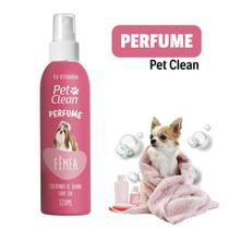 Perfume Para Cachorro Colônia Fêmea Pet Clean Higiene Pet