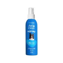 Perfume Para Cães E Gatos Spray Macho Cheirinho De Banho Todo Dia Pet Clean 120ml