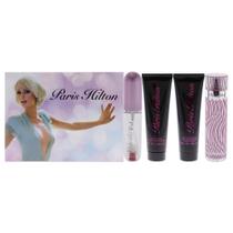 Perfume Paris Hilton Paris Hilton Conjunto de presente de 4 peças para mulheres