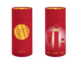 Perfume Perry Ellis 360 Red para mulheres, conjunto de presente de 3 peças