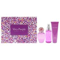 Perfume Perry Ellis Very Purple para mulheres 100mL 3 peças Perfume Perry Ellis Very Purple para mulheres 100mL 3 peças