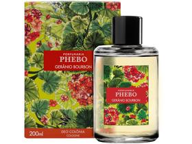 Perfume Phebo Gerânio Bourbon Unissex - Eau de Cologne 200ml