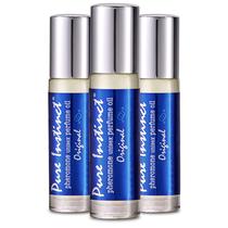 Perfume Pure Instinct Roll-On (pacote com 3) com infusão de feromônio de 10,2 ml