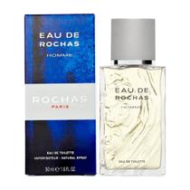 Perfume Rochas Eau de Rochas Homme Masculino 50ml Edt - Original - Novo Perfume Rochas Eau de Rochas Homme Masculino 50ml Edt - Original - Novo