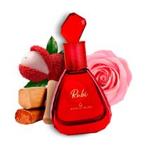 Perfume Rubi Pedras Preciosas Agua De Cheiro Feminino 50ml