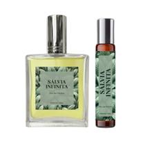 Perfume Sálvia Infinita Feminino 50Ml + Spray 10Ml Natural