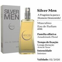 Perfume Silver Men Eau Parfum Masculino 65 ML