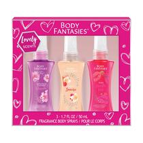 Perfume, spray corporal, conjunto de presentes, Body Fantasies, Lovely Scents