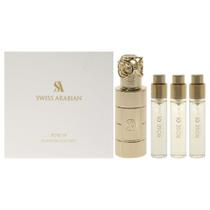 Perfume Swiss Arabian Rose 01 conjunto de presentes para mulheres e homens, 4 unidades Perfume Swiss Arabian Rose 01 conjunto de presentes para mulheres e homens, 4 unidades