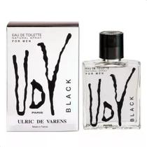 Perfume Ulric De Varens preto para homens 100 ml Edt Perfume Ulric De Varens preto para homens 100 ml Edt