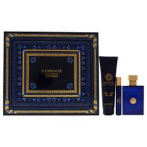 Perfume Versace Dylan Blue 100ml EDT, conjunto de presente de 3 peças para homens Perfume Versace Dylan Blue 100ml EDT, conjunto de presente de 3 peças para homens