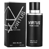Perfume Virtus Masculino 90ml Sea Blue Importado