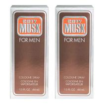 Perfume Wild Musk for Men Eau de Cologne 45 ml, pacote com 2