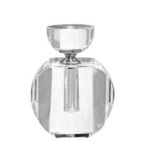 Perfumeiro Decorativo Em Cristal Transparente 9x4x12cm Perfumeiro Decorativo Em Cristal Transparente 9x4x12cm