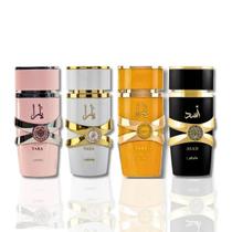 Perfumes Lattafa Yara, Yara Moi, Yara Tous e Asad 4x100ml