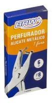 Perfurador de papel 01 furo redondo 6mm 01un