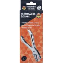 Perfurador de papel 1 furo jocar galvanizado p/6 fls. - GNA Perfurador de papel 1 furo jocar galvanizado p/6 fls. - GNA