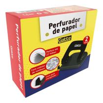 Perfurador de papel (22 folhas) metal- gatte Perfurador de papel (22 folhas) metal- gatte