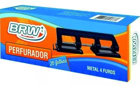 Perfurador de papel Grande BRW 04 furos 20 fls PF1004 01 un Perfurador de papel Grande BRW 04 furos 20 fls PF1004 01 un