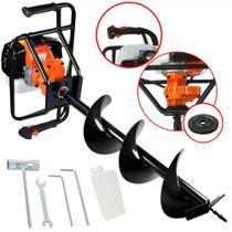 Perfurador de Solo 2T 52CC 2,5HP com Broca 80x20cm VPS520 Vulcan Trent