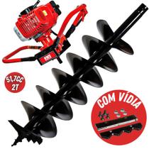 Perfurador de Solo á Gasolina Kawashima ED52 52cc 2T Com Broca 200mm Ideal Para Todos Tipos de Solo Perfurador de Solo á Gasolina Kawashima ED52 52cc 2T Com Broca 200mm Ideal Para Todos Tipos de Solo