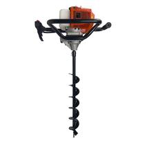Perfurador de Solo a Gasolina Profissional 52cc 2,5HP com Broca 80x10cm Carbon Fak