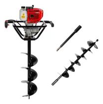 Perfurador De Solo Com Broca Simples E Extensor De Broca