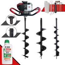 Perfurador de Solo Completo Anmax GD520B À Gasolina 2T 52cc 2,2HP de Alta Potência, Rotação e Performance Máquina Fura Terra Profissional Com Brocas 80X10cm, 80X15cm e 80X20cm + ÓLEO STIHL EXTRA Perfurador de Solo Completo Anmax GD520B À Gasolina 2T 52cc 2,2HP de Alta Potência, Rotação e Performance Máquina Fura Terra Profissional Com Brocas 80X10cm, 80X15cm e 80X20cm + ÓLEO STIHL EXTRA