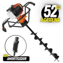 Perfurador De Solo Gasolina 52cc + Broca 80x20 Vulcan Vps520