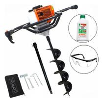 Perfurador De Solo Gasolina Vulcan Vps520s + Oleo 2T Stihl + Extensão 60cm + Óculos
