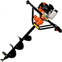 Perfurador De Solo Maquina de Fazer Buraco Profissional Vucan Vps520 Motor 2 Tempos + Broca 80x30cm