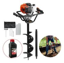 Perfurador De Solo / Maquina de Fazer Burado a Gasolina Tekna Ea52 Xs200 + Extensor 60cm + Óleo Toyama 2T Perfurador De Solo / Maquina de Fazer Burado a Gasolina Tekna Ea52 Xs200 + Extensor 60cm + Óleo Toyama 2T