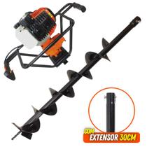 Perfurador de Solo Para o Plantio na Agricultura Vulcan VPS520 com Broca 80x10cm + Extensor 30cm
