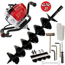 Perfurador de Solo Profissional Kawashima ED243BD á Gasolina Com Broca 150x800mm