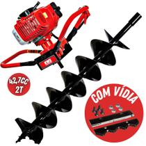 Perfurador De Solo Profissional Kawashima ED43 43cc á Gasolina Com Broca 80x15cm Forte e Resistente Perfurador De Solo Profissional Kawashima ED43 43cc á Gasolina Com Broca 80x15cm Forte e Resistente