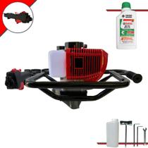 Perfurador de Solo Sem Broca Profissional Anmax GD520B À Gasolina 2T 52cc 2,2HP de Potência 7.000rpm Para Plantio e Construção Civil + ÓLEO STIHL