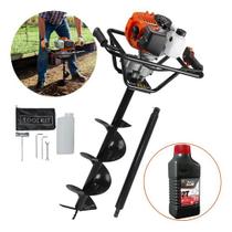 Perfurador De Solo Tekna Ea52 Xs Broca 80x20cm Extensor 60cm Perfurador De Solo Tekna Ea52 Xs Broca 80x20cm Extensor 60cm