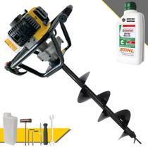 Perfurador de Solo Trado Motorizado Lynus PSL517 À Gasolina Motor 2T 52cc 1,8HP Alta Rotação e Performance Com Ignição Eletrônica + Broca 80X20cm Para Plantio de Árvores + ÓLEO STIHL 8017 2T Perfurador de Solo Trado Motorizado Lynus PSL517 À Gasolina Motor 2T 52cc 1,8HP Alta Rotação e Performance Com Ignição Eletrônica + Broca 80X20cm Para Plantio de Árvores + ÓLEO STIHL 8017 2T