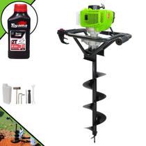 Perfurador de Solo Trado Motorizado Menegotti MPS52 À Gasolina Motor 2T 52cc 1,8HP Alta Rotação e Performance Com Ignição Eletrônica + Broca 80X20cm Para Plantio de Árvores + ÓLEO TOYAMA FG50 2T Perfurador de Solo Trado Motorizado Menegotti MPS52 À Gasolina Motor 2T 52cc 1,8HP Alta Rotação e Performance Com Ignição Eletrônica + Broca 80X20cm Para Plantio de Árvores + ÓLEO TOYAMA FG50 2T