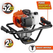 Perfurador De Solo Trado Motorizado Tekna EA52XS Sem Broca Á Gasolina 2T 52CC 2,5HP Ideal Para Colocação de Cercas e na Construção Civil